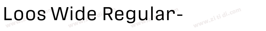 Loos Wide Regular字体转换 Loos Wide Regular字体转换
